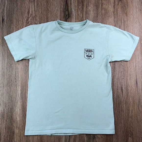 Vans Mint Colored Off The Wall T-Shirt sz S - Picture 1 of 7